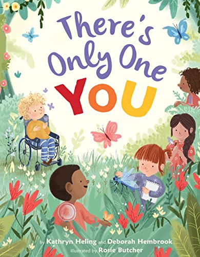 Children’s book cover, “There’s Only One You,” showing diverse kids in a meadow.