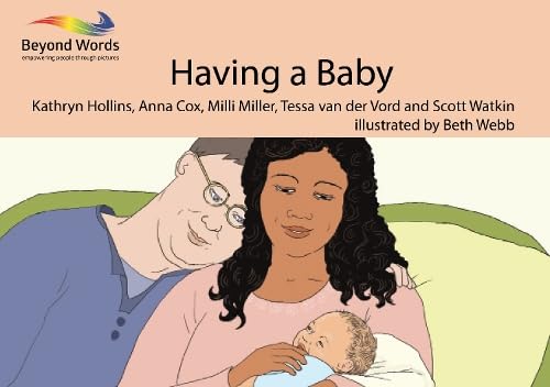 Book cover depicting a couple holding a baby, illustrated style.