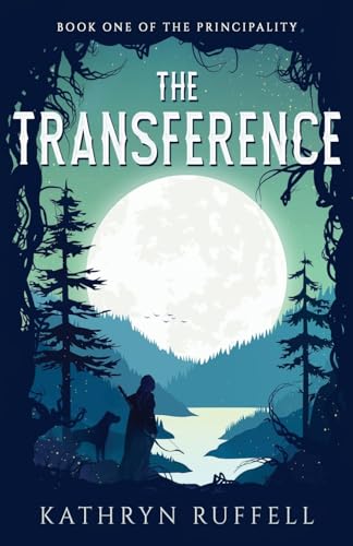 Book cover: silhouetted figure with dogs under a large, bright moon.