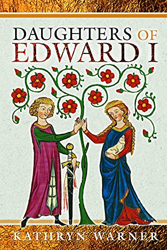 Book cover depicting two medieval women with a flowering tree and sword.
