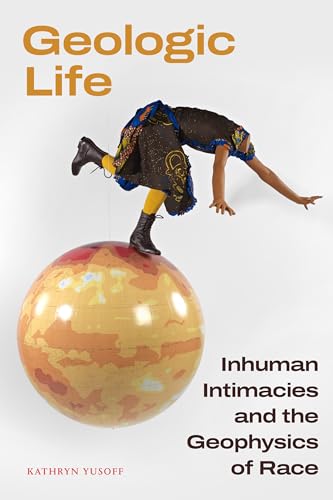 Book cover: person balancing on a globe, titled “Geologic Life.”