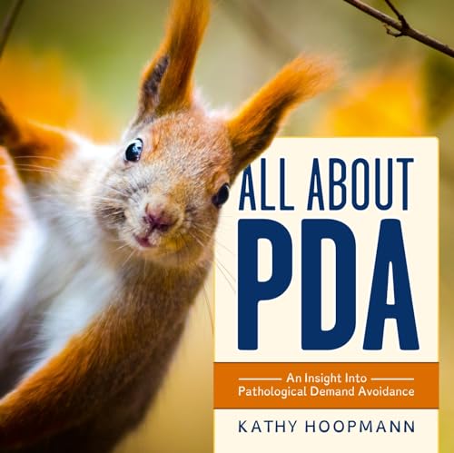Book cover with a squirrel and text: "All About PDA.