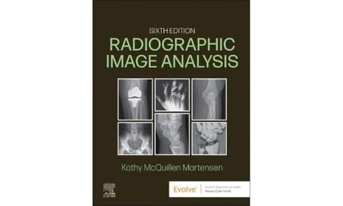 Book cover: "Radiographic Image Analysis" sixth edition with X-ray images.