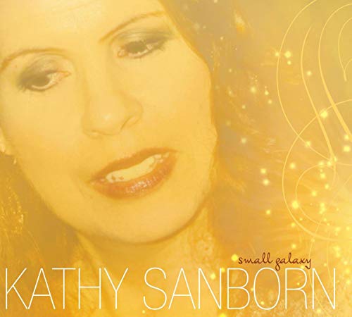 CD cover featuring a close-up portrait of Kathy Sanborn with galaxy effects.