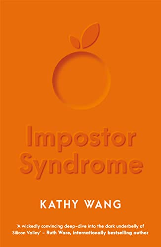 Orange book cover with embossed title "Impostor Syndrome" and a fruit symbol.