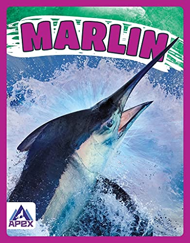 Book cover featuring a close-up of a marlin emerging from water.