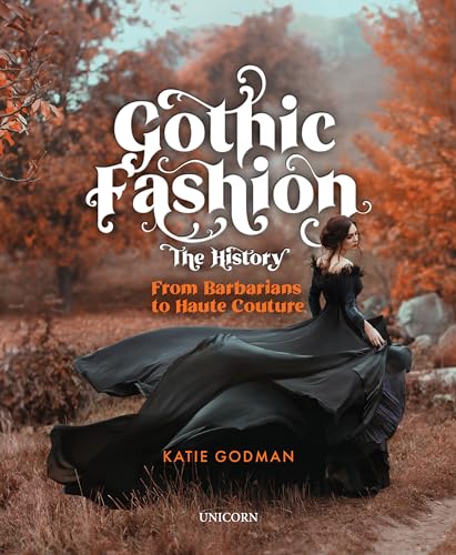 Book cover showing a woman in a long black dress in an autumn forest.