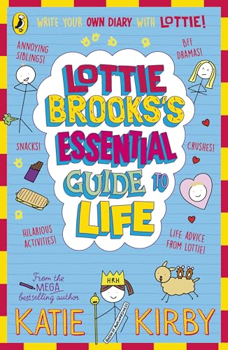 Book cover with colorful doodles and the title "Lottie Brooks’s Essential Guide to Life".