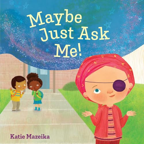 Children’s book cover with a girl wearing an eye patch and two other children.