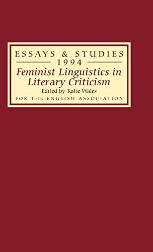 Book cover: "Feminist Linguistics in Literary Criticism," edited by Katie Wales.