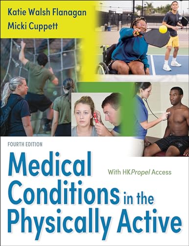 Book cover depicting athletes and medical examinations, titled "Medical Conditions...