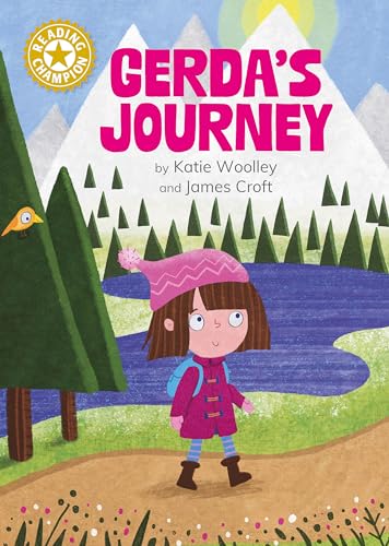Book cover: girl with pink hat walking through snowy mountains.