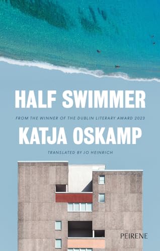 Book cover showing an aerial view of a beach above a modern concrete building.