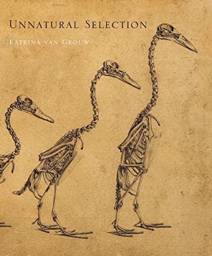 Book cover with illustrated skeletal swans and the title "Unnatural Selection".