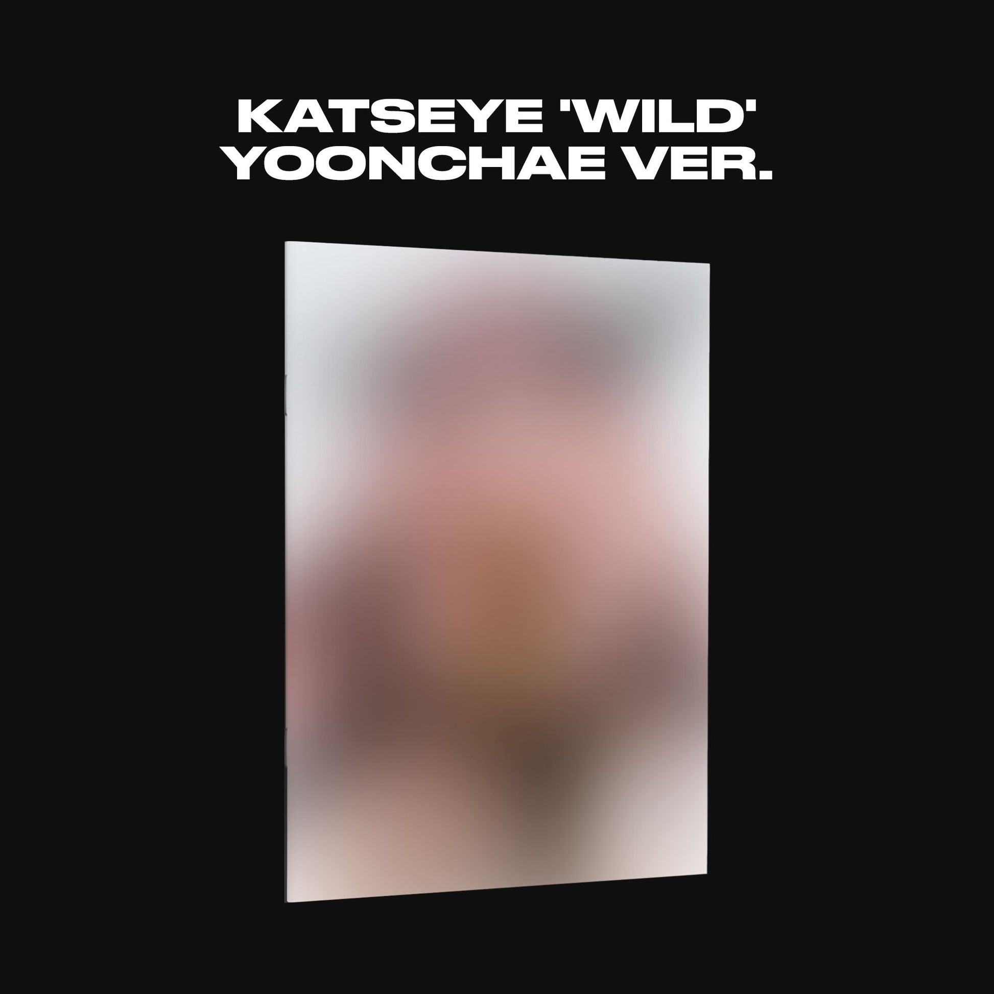 CD cover for KATSEYE ‘WILD’ (Yoonchae Ver.) with blurred portrait.
