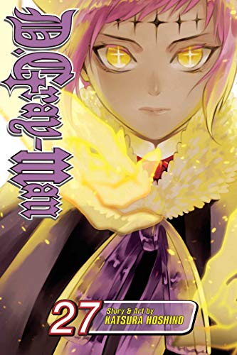 Manga cover featuring a character with pink hair, yellow eyes, and glowing yellow energy.