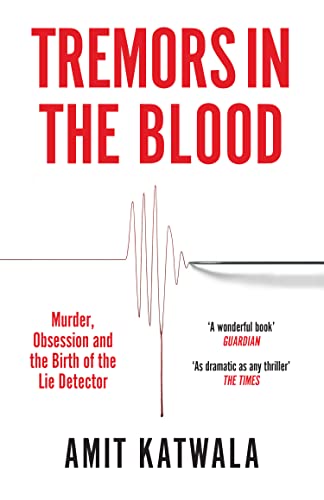 Book cover with red title text and a red polygraph waveform on white background.