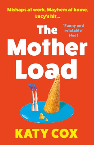 Book cover: orange background, legs kicking above a blue plate with ducks.