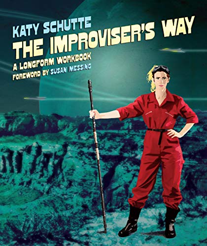 Book cover featuring a woman in red jumpsuit with a walking stick.