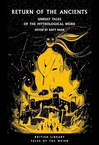 Book cover featuring a yellow mythological figure looming over a dark, silhouetted industrial town.