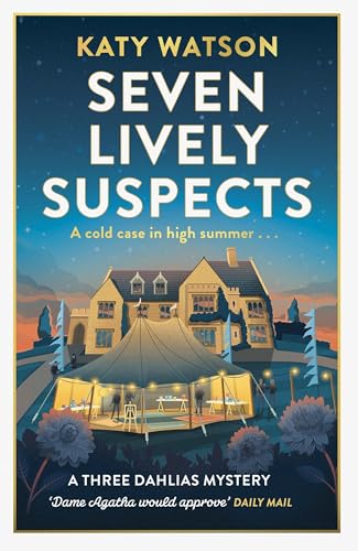 Book cover depicting a large house, a marquee, and floral foreground.