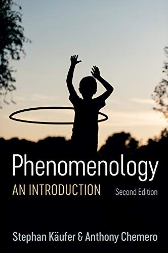Book cover: "Phenomenology" with silhouette of a child and hula hoop.