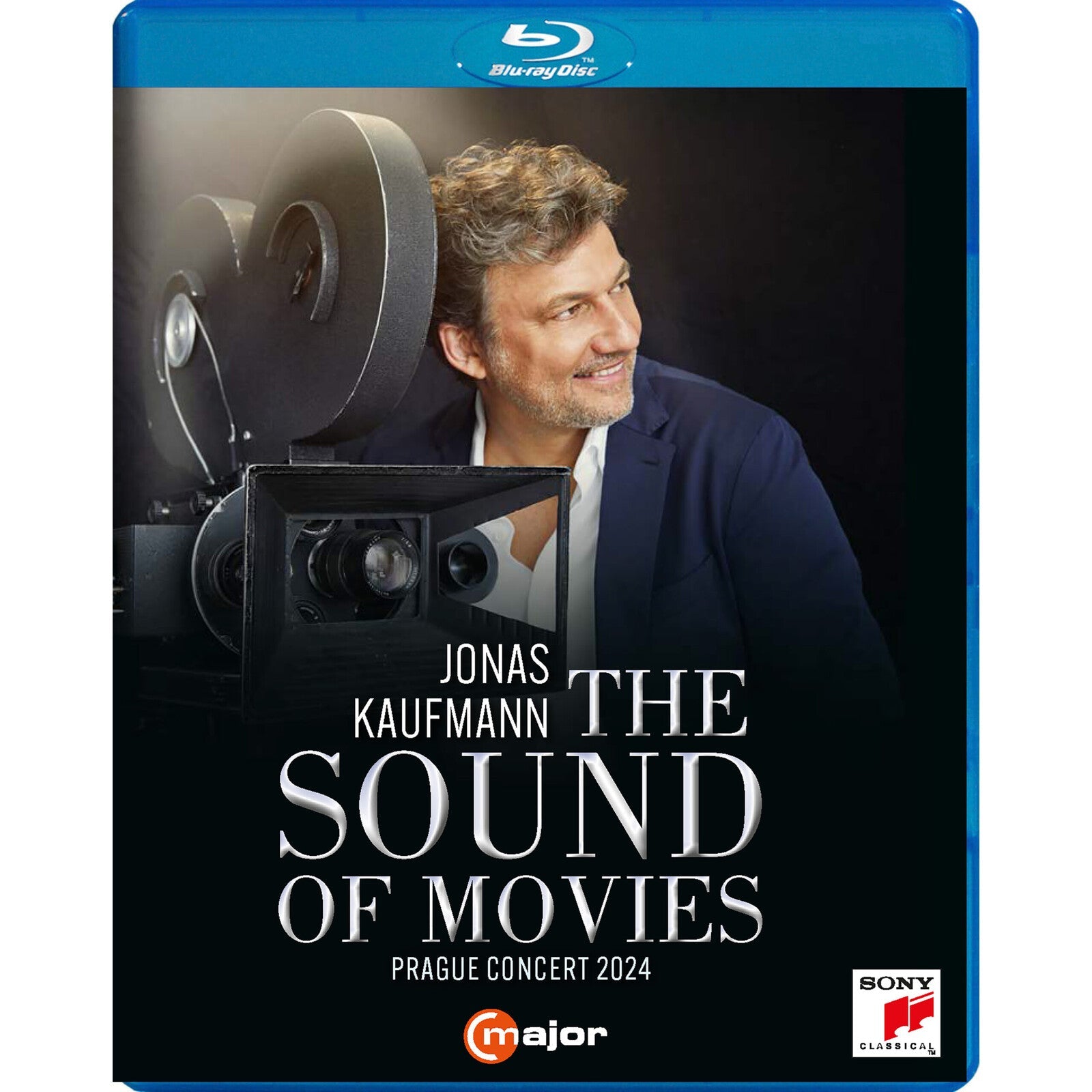 Blu-ray cover featuring Jonas Kaufmann and a vintage film camera.