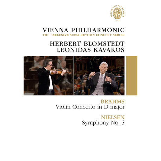 DVD cover featuring violinist Leonidas Kavakos and conductor Herbert Blomstedt.