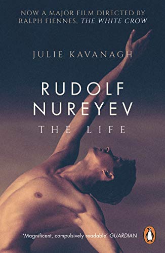 Book cover: “Rudolf Nureyev: The Life” featuring a dancer in motion.