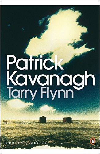Book cover: “Tarry Flynn” by Patrick Kavanagh, with cloudy sky and fields.