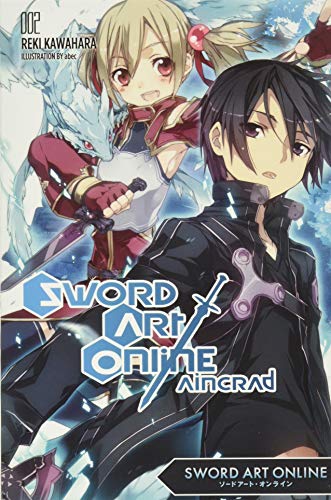Cover of “Sword Art Online 2: Aincrad” light novel featuring two anime characters.