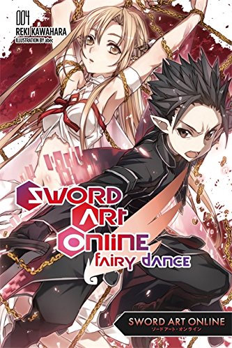 Anime cover art featuring a bound blonde woman and a dark-haired male elf warrior.