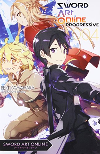Cover of “Sword Art Online Progressive 4” featuring anime characters Kirito and Asuna.
