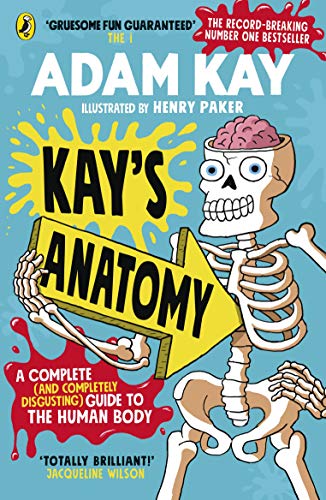 Book cover: cartoon skeleton holding a sign reading "Kay's Anatomy.