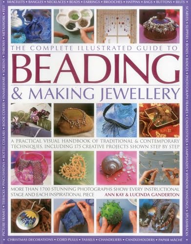 Book cover featuring colorful examples of beaded jewelry and craft projects.