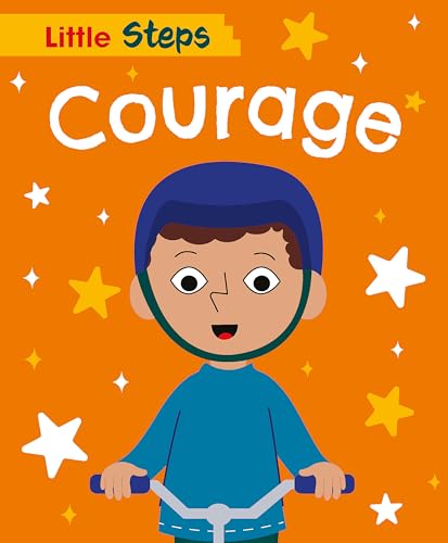 Book cover: a child wearing a helmet and riding a bicycle.