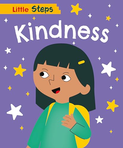 Book cover featuring a smiling child with stars and the title "Kindness".