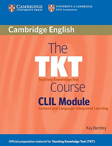 Book cover: "The TKT Course CLIL Module" with orange and white text.
