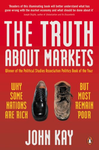 Book cover: "The Truth About Markets" with a polished and worn shoe.