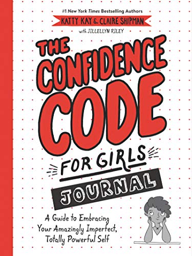 Book cover of The Confidence Code for Girls Journal with red text on white.