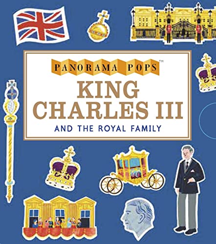 Book cover featuring King Charles III, royal imagery, and British flags.