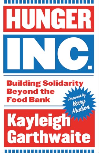 Book cover: "Hunger Inc." with red, white, and blue design.