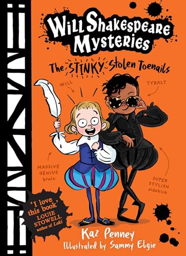Book cover featuring two young detectives in Elizabethan attire.