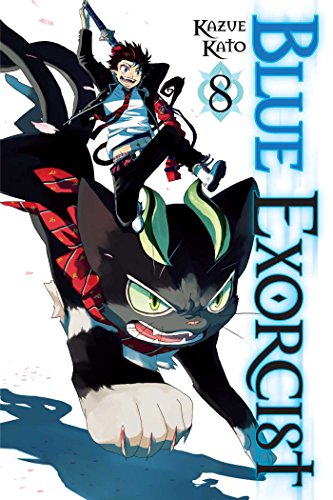 Manga volume with a blue cover featuring characters from Blue Exorcist.
