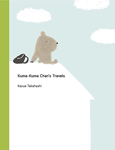 Book cover: a small bear with a backpack sits on a white roof.