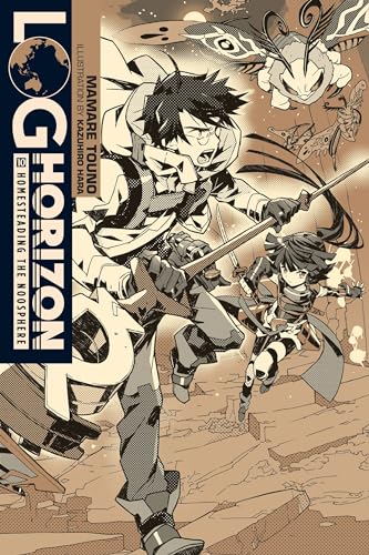 Log Horizon light novel volume 10 cover with anime-style characters.