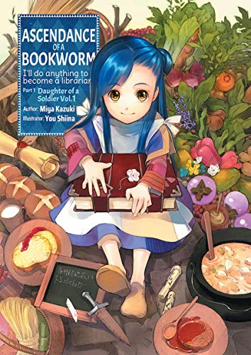 Light novel cover featuring a blue-haired girl with a red book.