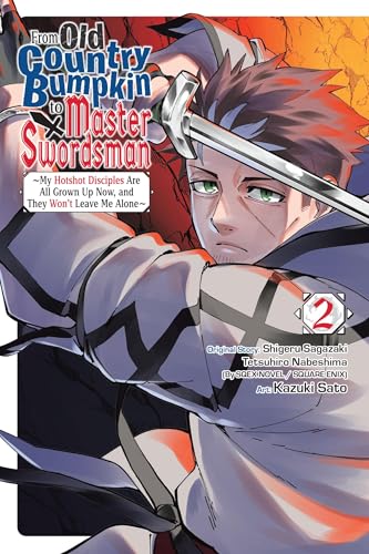 Manga cover: young man with sword, determined expression, volume 2.