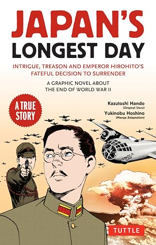 Graphic novel cover depicting WWII Japan, Emperor Hirohito, and an atomic blast.