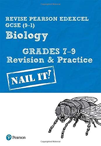 Blue GCSE Biology revision guide with a fly illustration.